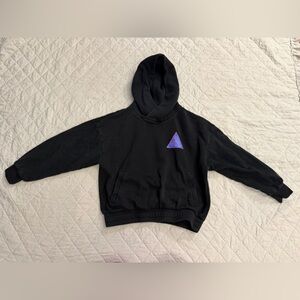 Nike Black Hoodie with Purple Logo